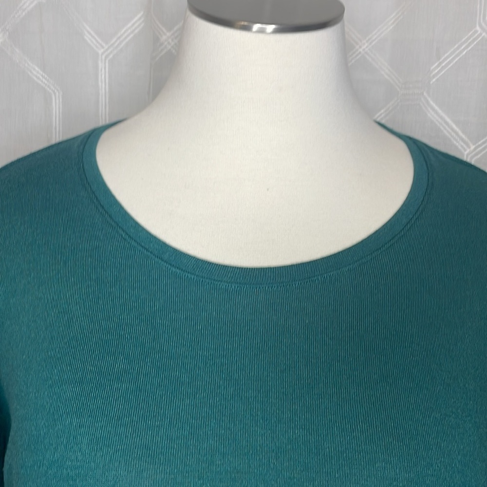 Banana Republic Top Womens XL Green Long‎ Sleeve Lounge Basic Layer Minimal - Picture 3 of 9